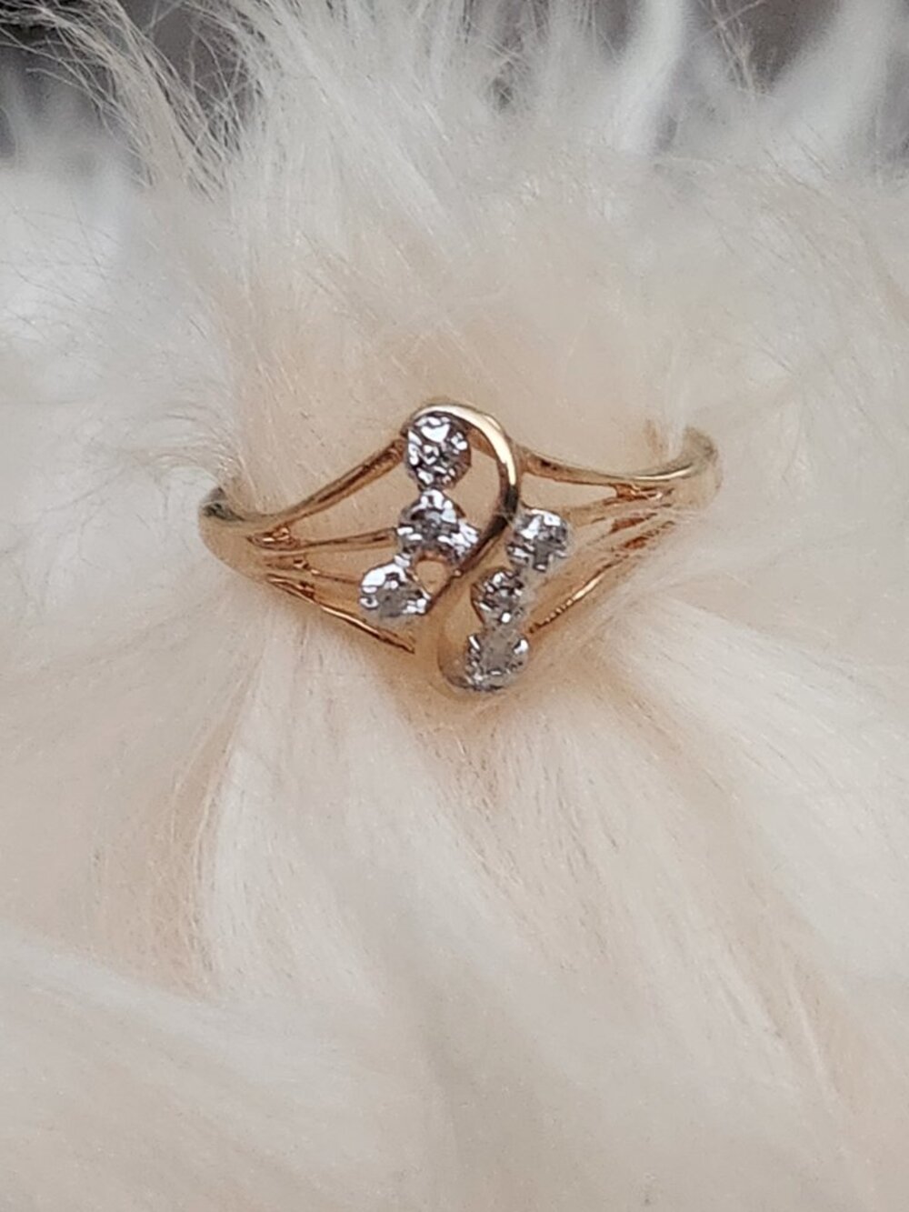 Vintage NOS Unworn Samuel Aaron (THL) Diamond Bridal Set - 18k GL, size 8